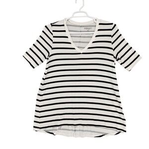 Torrid Super Soft Knit‎ Top - Striped V-Neck Tee - Plus Size 0